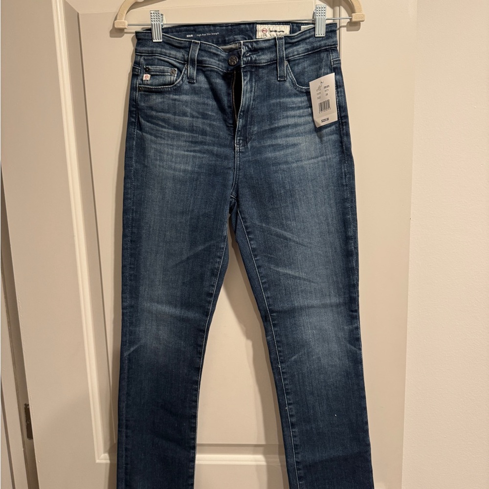 Women's Mari High Rise slim straight Blue Jeans
